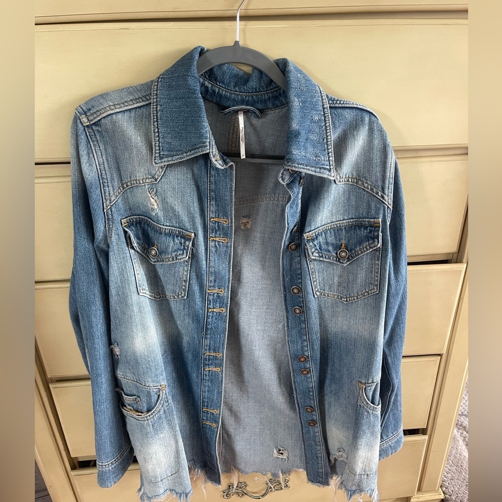 Free People Jean jacket - long